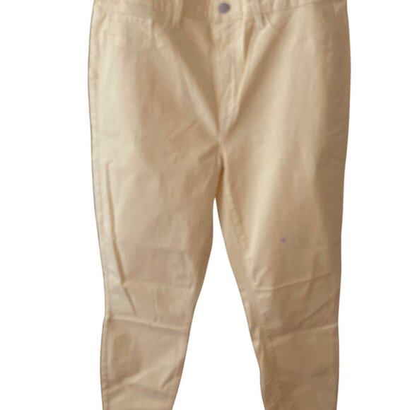 NWT L'AGENCE High Rise Skinny Margot  Yellow Cotton Jeans Size 32 - Picture 1 of 8